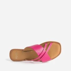 Mule TEXTO Rose En Cuir à Brides Fantaisie -Boutique Caprice WWWERM 10382780006 4