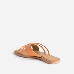 Mule TEXTO Orange En Cuir à Brides Fantaisie 11 Mule TEXTO Orange En Cuir à Brides Fantaisie -Boutique Caprice WWWERM 10382780007 3