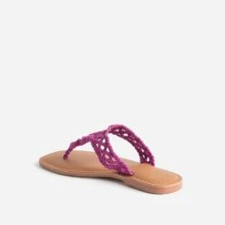 Mule-tong TEXTO Rose En Macramé -Boutique Caprice WWWERM 10382780013 3