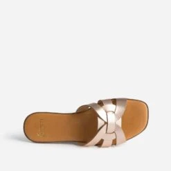 Mule Rose Cuivré En Cuir -Boutique Caprice WWWERM 10382780028 4