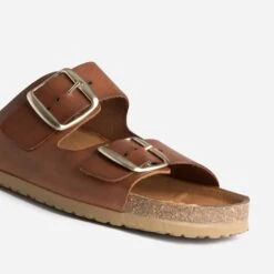 Mule Anatomique Marron En Cuir -Boutique Caprice WWWERM 10382780053 5