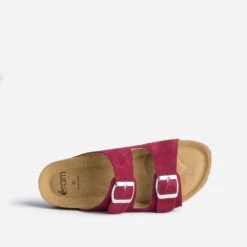 Mule Anatomique Prune En Cuir Velours -Boutique Caprice WWWERM 10382780056 4