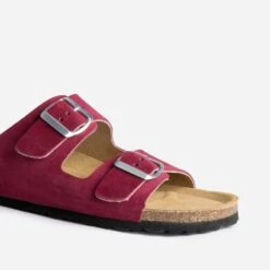 Mule Anatomique Prune En Cuir Velours -Boutique Caprice WWWERM 10382780056 5