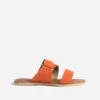 Mule Orange En Cuir Velours -Boutique Caprice WWWERM 10382780059 0