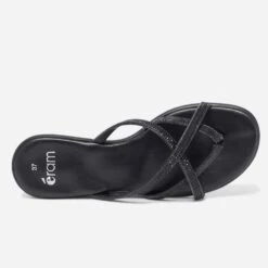 Mule-tong Noire à Strass -Boutique Caprice WWWERM 10382780552 3