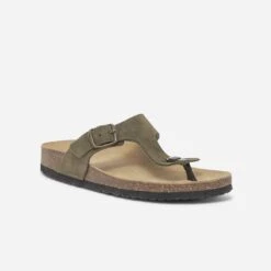 Tong Anatomique Kaki En Cuir 10 Tong Anatomique Kaki En Cuir -Boutique Caprice WWWERM 10382780573 1