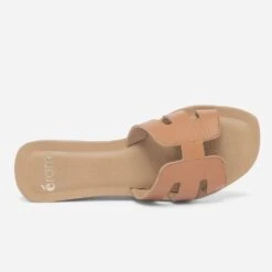 Mule Camel En Cuir Grainé -Boutique Caprice WWWERM 10382780596 3