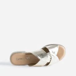 Mule CAPRICE Dorée En Cuir à Brides Croisées -Boutique Caprice WWWERM 10382780599 4