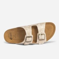 Mule Anatomique Dorée Effet Python -Boutique Caprice WWWERM 10382780644 3