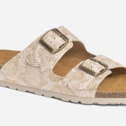 Mule Anatomique Dorée Effet Python -Boutique Caprice WWWERM 10382780644 4