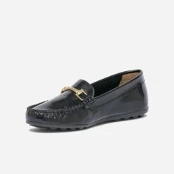 Mocassin Noir En Cuir Verni -Boutique Caprice WWWERM 10383580000 2