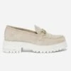 Mocassin TEXTO Beige Cuir Velours Semelle épaisse -Boutique Caprice WWWERM 10383580001 0