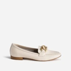 Mocassin Beige éco-conçu En Cuir