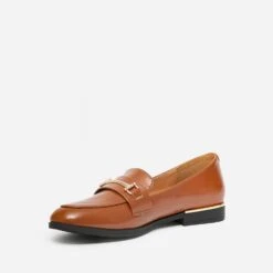 Mocassin Cognac Détails Dorés -Boutique Caprice WWWERM 10383580138 2