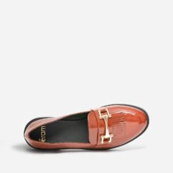 Mocassin Cognac Verni à Franges 12 Mocassin Cognac Verni à Franges -Boutique Caprice WWWERM 10383580201 4