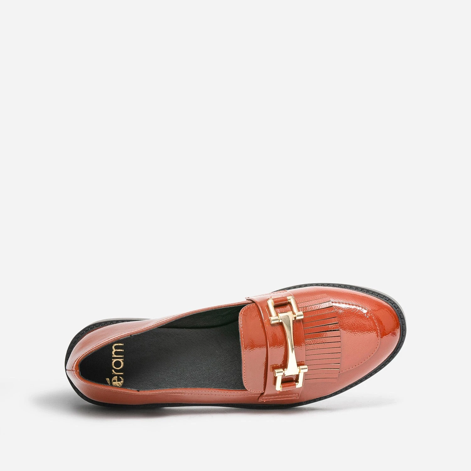 Mocassin Cognac Verni à Franges 7 Mocassin Cognac Verni à Franges – Image 5