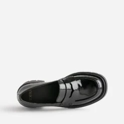 Mocassin TEXTO Noir à Talon Cranté -Boutique Caprice WWWERM 10383580224 4