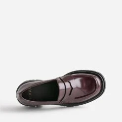 Mocassin TEXTO Bordeaux à Talon Cranté -Boutique Caprice WWWERM 10383580231 4