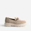 Mocassin TEXTO Beige Cuir Velours Semelle Crantée -Boutique Caprice WWWERM 10383580268 0
