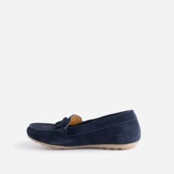 Mocassin Bleu Marine En Cuir Velours -Boutique Caprice WWWERM 10383580360 3