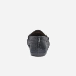 Mocassin Noir En Cuir Velours Effet Python -Boutique Caprice WWWERM 10383580395 3