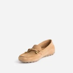 Mocassin Camel En Cuir Velours éco-conçu -Boutique Caprice WWWERM 10383580403 2