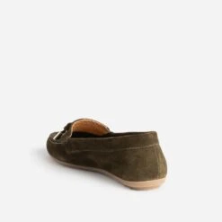 Mocassin Kaki En Cuir Velours éco-conçu -Boutique Caprice WWWERM 10383580404 3