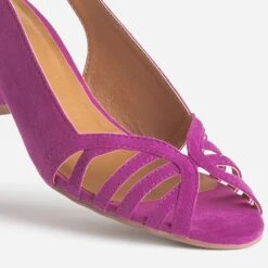 Sandale Slingback Rose En Cuir Velours 13 Sandale Slingback Rose En Cuir Velours -Boutique Caprice WWWERM 10383930000 5