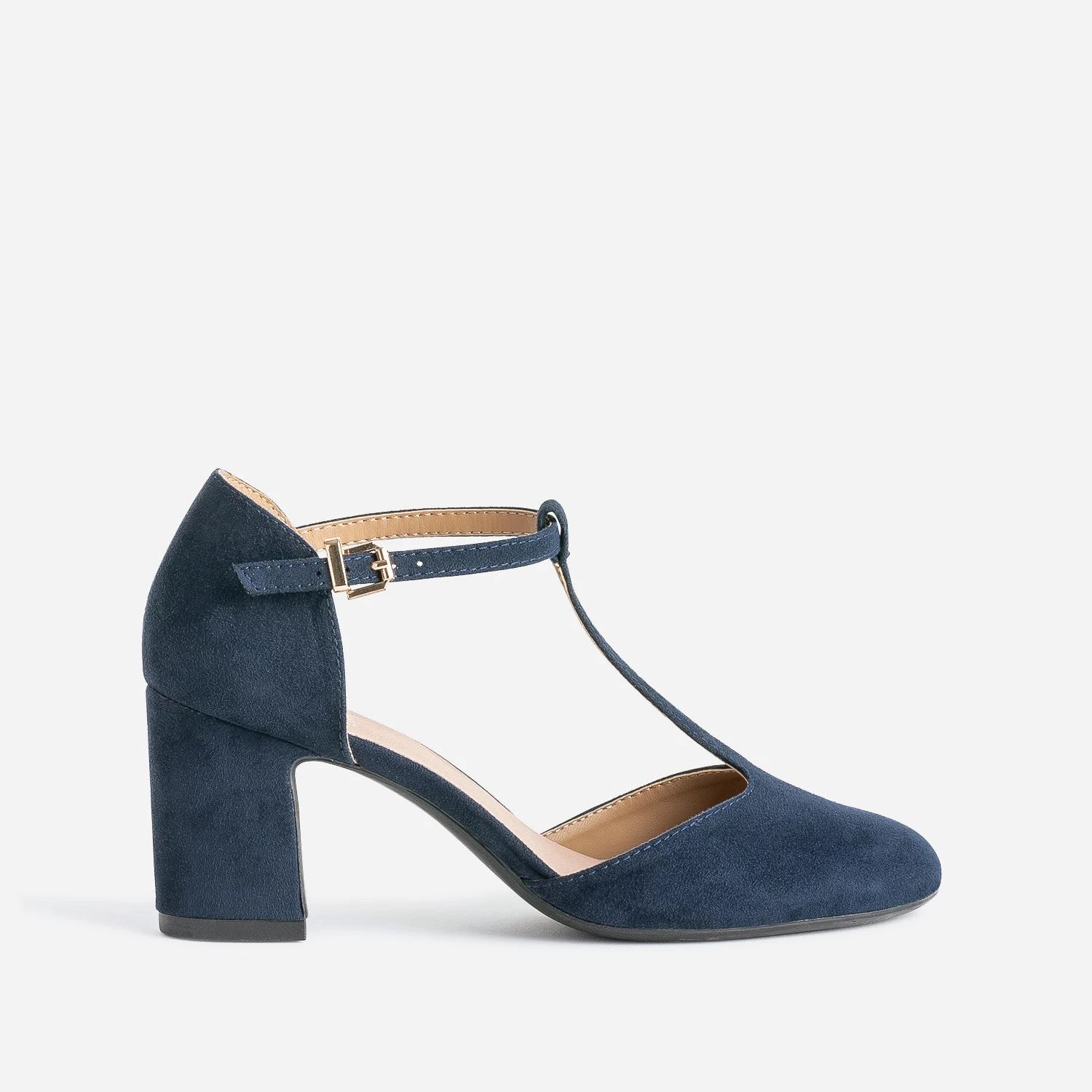 Salomé Marine Suédée éco-conçu à Talon 3 Salomé Marine Suédée éco-conçu à Talon