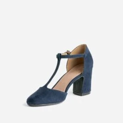 Salomé Marine Suédée éco-conçu à Talon 9 Salomé Marine Suédée éco-conçu à Talon -Boutique Caprice WWWERM 10383930003 2