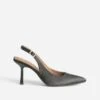Escarpin Slingback TEXTO Noir Satiné -Boutique Caprice WWWERM 10383930009 0