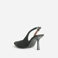 Escarpin Slingback TEXTO Noir Satiné -Boutique Caprice WWWERM 10383930009 3