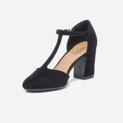 Salomé Noire Suédée éco-conçu à Talon -Boutique Caprice WWWERM 10383930083 2