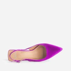 Escarpin Slingback TEXTO Violet Satiné -Boutique Caprice WWWERM 10383930103 4