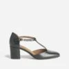 Escarpin-salomé Noir éco-conçu En Cuir -Boutique Caprice WWWERM 10383930107 0
