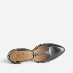 Escarpin-salomé Noir éco-conçu En Cuir -Boutique Caprice WWWERM 10383930107 4