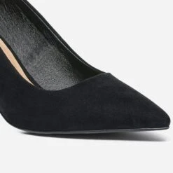 Escarpin TEXTO Noir Suédé éco-conçu à Talon Fin -Boutique Caprice WWWERM 10383960002 5