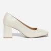 Escarpin écru Verni à Bout Carré -Boutique Caprice WWWERM 10383960775 0