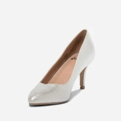 Escarpin Argenté à Bout Pointu 12 Escarpin Argenté à Bout Pointu -Boutique Caprice WWWERM 10383990069 2