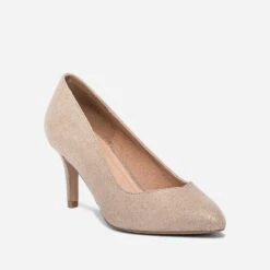 Escarpin Doré à Bout Pointu -Boutique Caprice WWWERM 10383990070 1