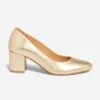 Escarpin Doré En Cuir -Boutique Caprice WWWERM 10383990073 0