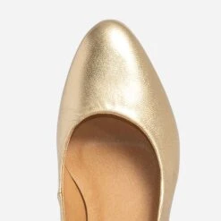 Escarpin Doré En Cuir -Boutique Caprice WWWERM 10383990073 5