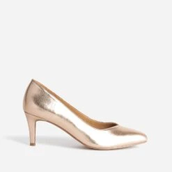 Escarpin Cuivré à Bout Pointu