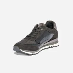 Tennis MARCO TOZZI Noire Et Gris Foncé Métallisé -Boutique Caprice WWWERM 10384320021 2
