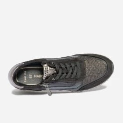 Tennis MARCO TOZZI Noire Et Gris Foncé Métallisé -Boutique Caprice WWWERM 10384320021 4