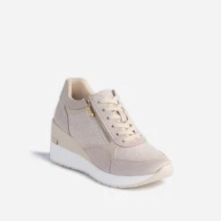 Tennis Compensée Beige -Boutique Caprice WWWERM 10384320025 1
