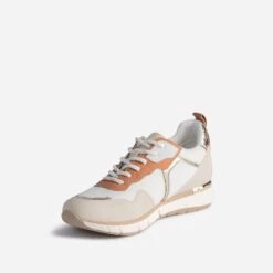 Tennis TEXTO Blanche, Beige, Terracotta Et Or -Boutique Caprice WWWERM 10384320030 2