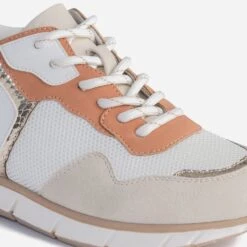 Tennis TEXTO Blanche, Beige, Terracotta Et Or -Boutique Caprice WWWERM 10384320030 5