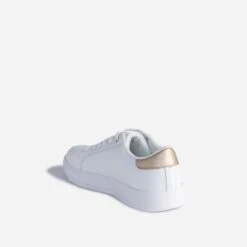 Tennis TEXTO Blanche Brodée Fleurs Roses -Boutique Caprice WWWERM 10384320038 3