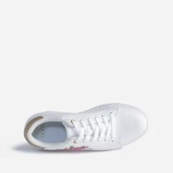 Tennis TEXTO Blanche Brodée Fleurs Roses -Boutique Caprice WWWERM 10384320038 4